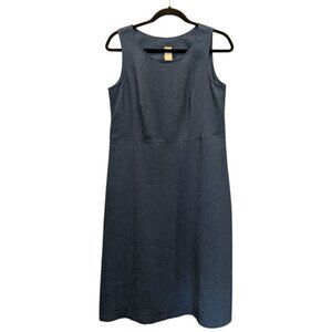 Vintage Kellwood Company Knee Length Jumper Dress Textured Blue Size 10